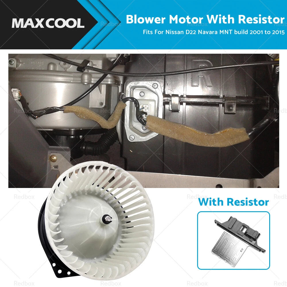Blower Fan Motor & Resistor for Nissan D22 Navara (2001-2015)