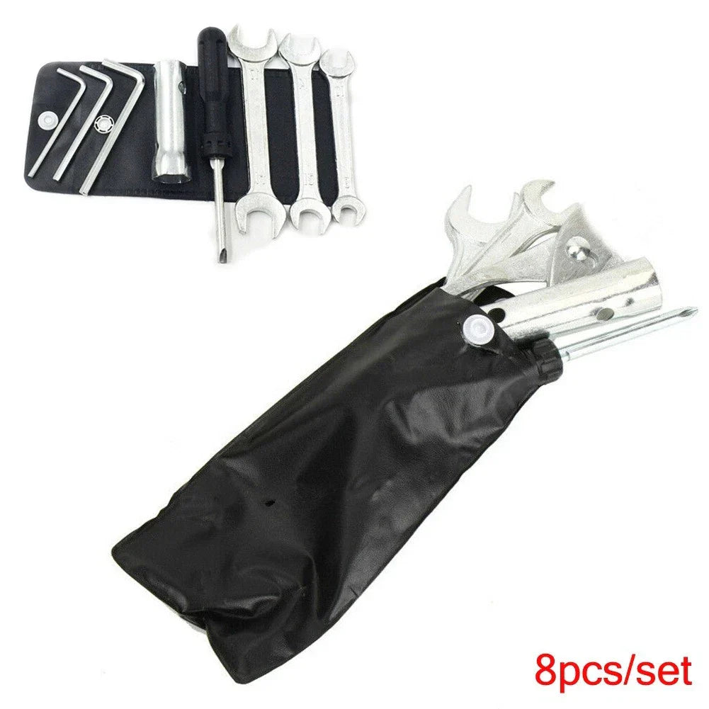 8Pcs Multifunctional Motorcycle Repair Tool Set Wrench Sleeve Screwdriver