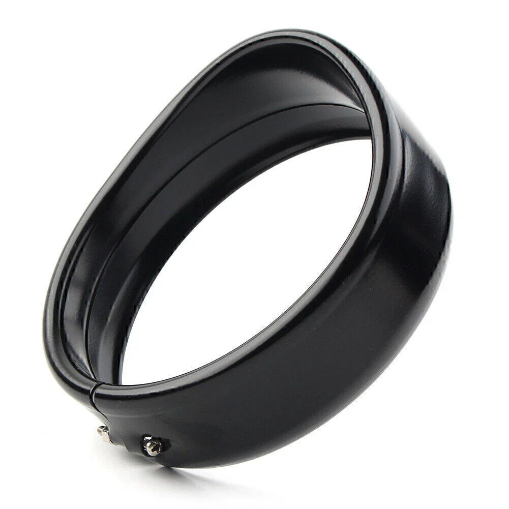 5.75" Headlight Trim Ring Visor for Harley Dyna Street Bob (1994-2020)