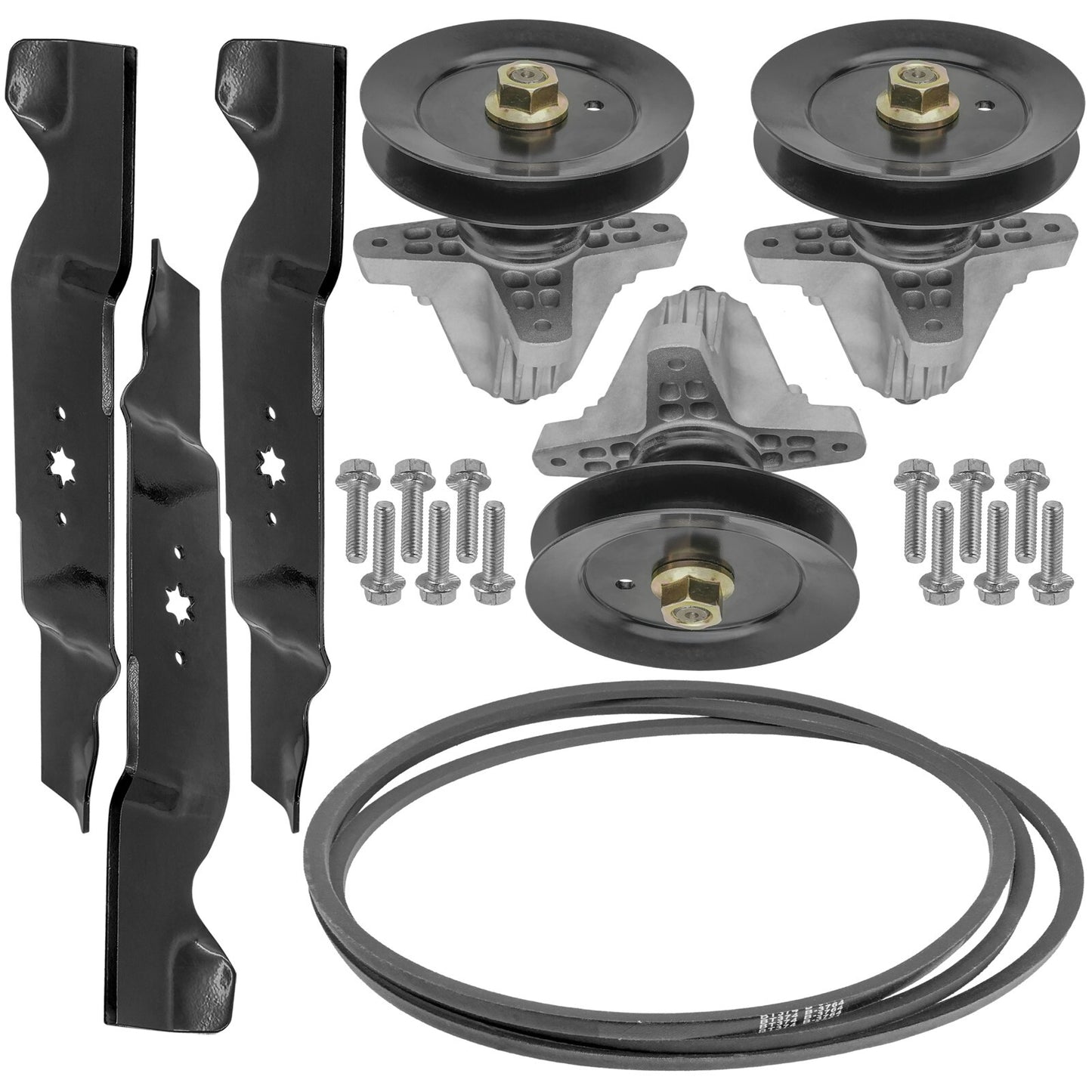 Deck Spindle Blade Belt Kit for Cub Cadet RZTS54KW RZT S54 (2016–2020)