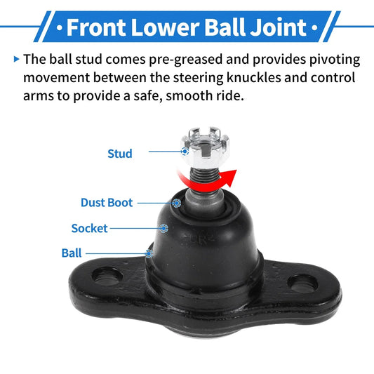 2 x Front Lower Ball Joints for Hyundai Elantra (2007-2010)