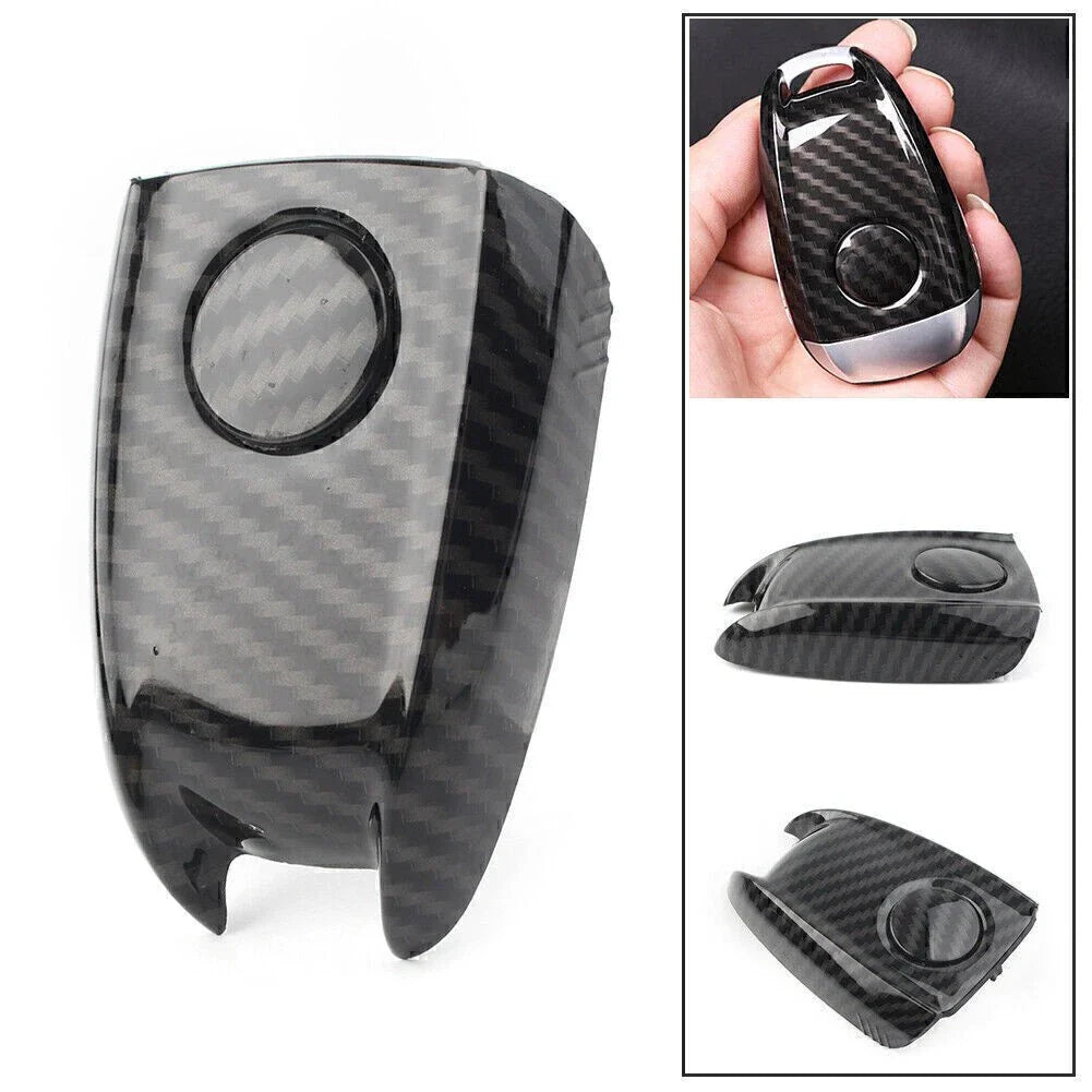 ABS Key FOB Remote Cover Case Carbon Fiber for Alfa Romeo Giulia Stelvio (17-20)