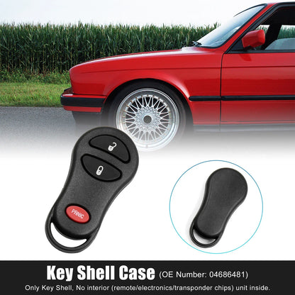 Dodge Key Fob Shell Case for 2001-2005 Durango, Charger, 3 Button Replacement