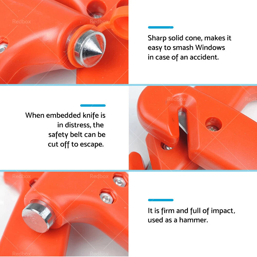 4 x Emergency Safety Hammer Breaker Car Cutter Window Tool for Bus Glass