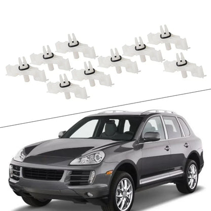10 x Door Sill Scuff Plate Clips for Porsche Cayenne (2003-2010)