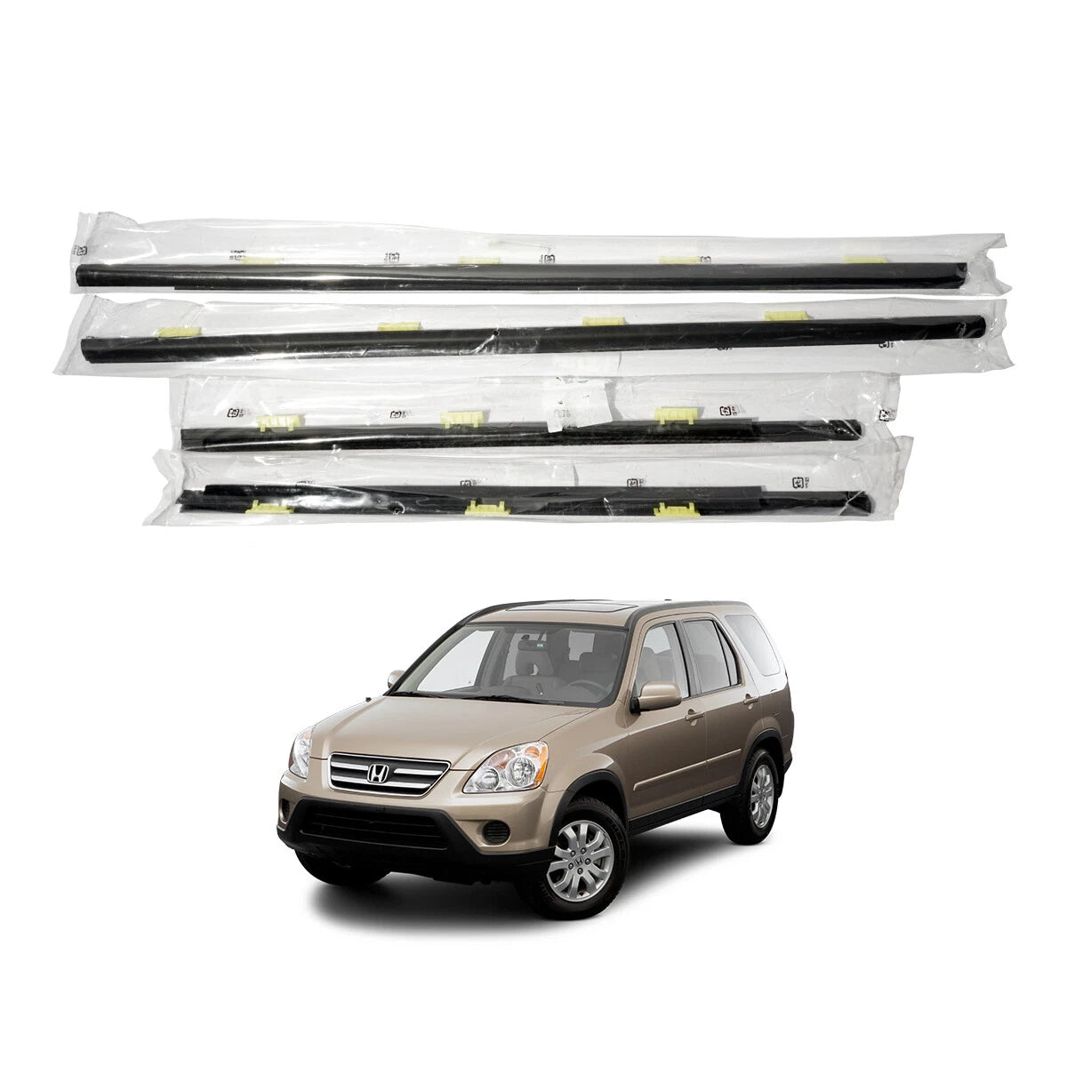 Door Belt Moulding Weatherstrip for Honda CR-V 2002-2006