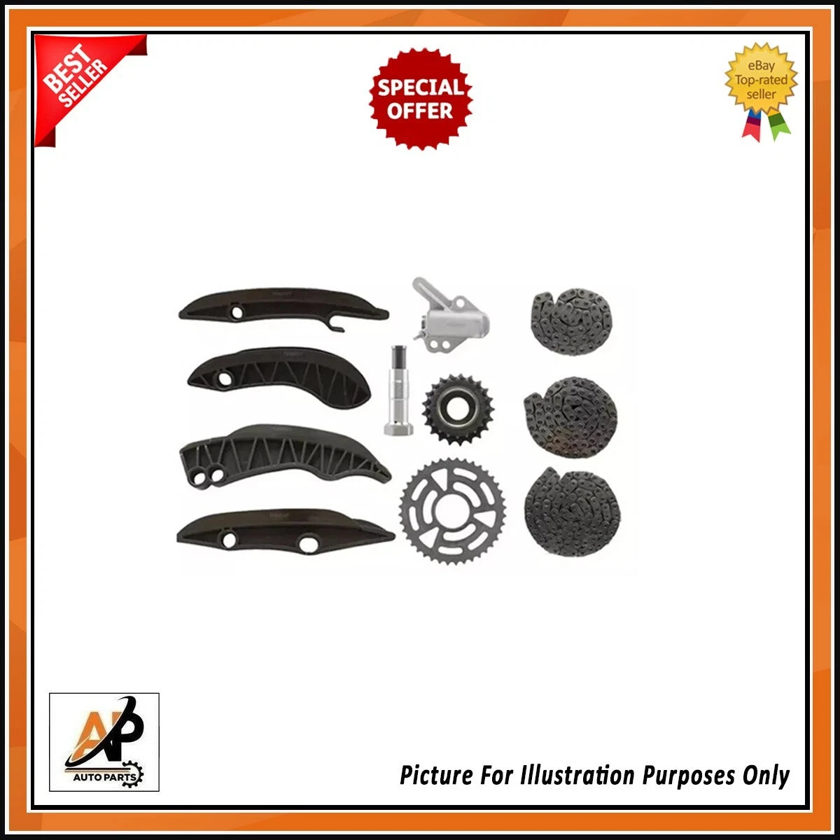 Head Gasket Kit with Bolts Timing Chain for BMW X1 X3 2.0D (2007–2018)