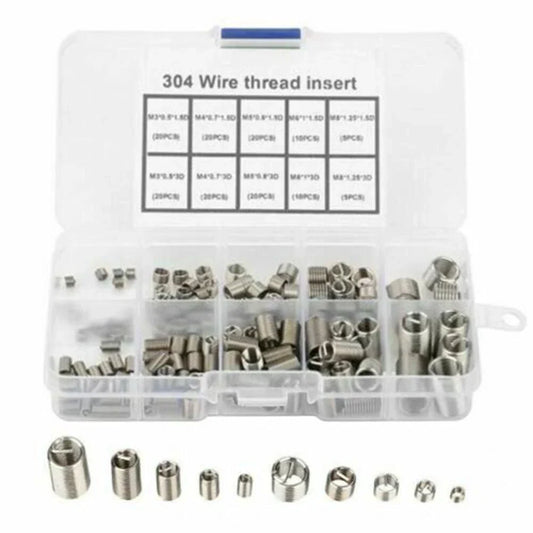 304 Stainless Steel Helicoil Thread Repair Insert M3/M4/M5/M6/M8