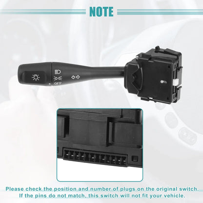 Turn Signal Switch for Chrysler Sebring, Dodge Stratus, Black (2001-2006)
