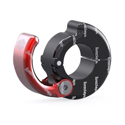 CNC Helmet Hook Holder for Motorcycle ATV 21-28mm Handlebar Red