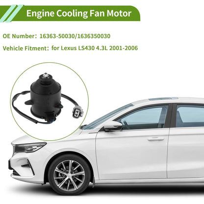 Radiator Fan Motor for Lexus LS430 4.3L Quiet Engine Cooling (2001-2006)