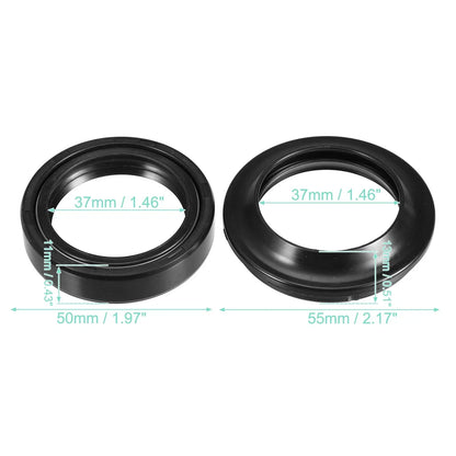 50mm x 37mm x 11mm Motorcycle Front Fork Shock Oil Seal for Honda CBR250R (2011-2013)