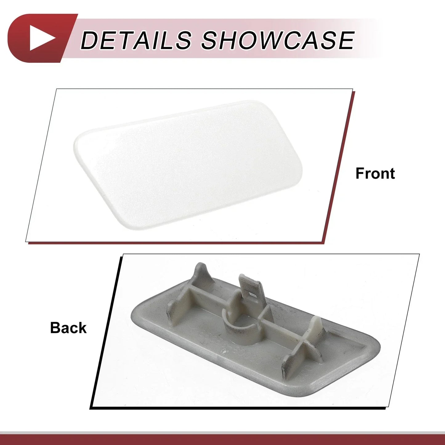 Front Right Washer Nozzle Cover for Lexus LX570 (2016-2021) - White 1 x