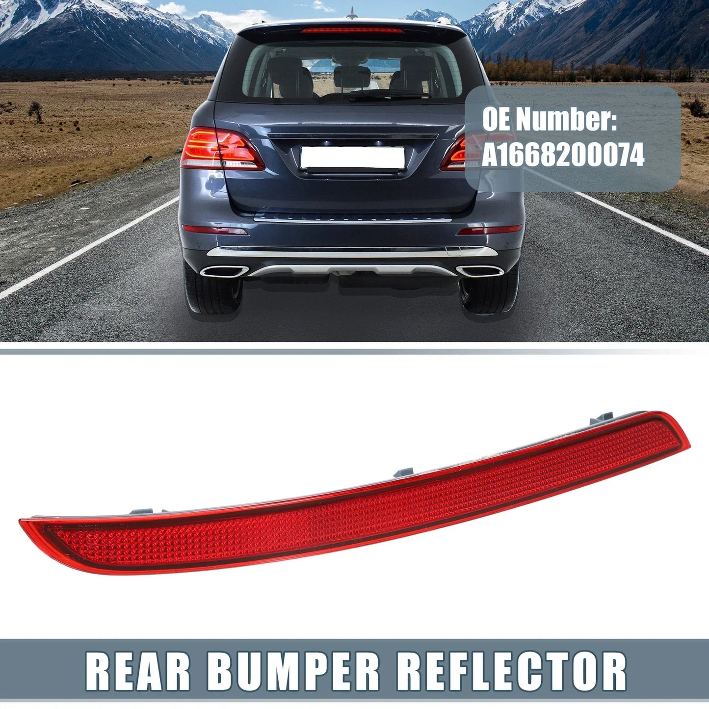 Rear Left Bumper Reflector for Mercedes-Benz ML350 (2012-2015)