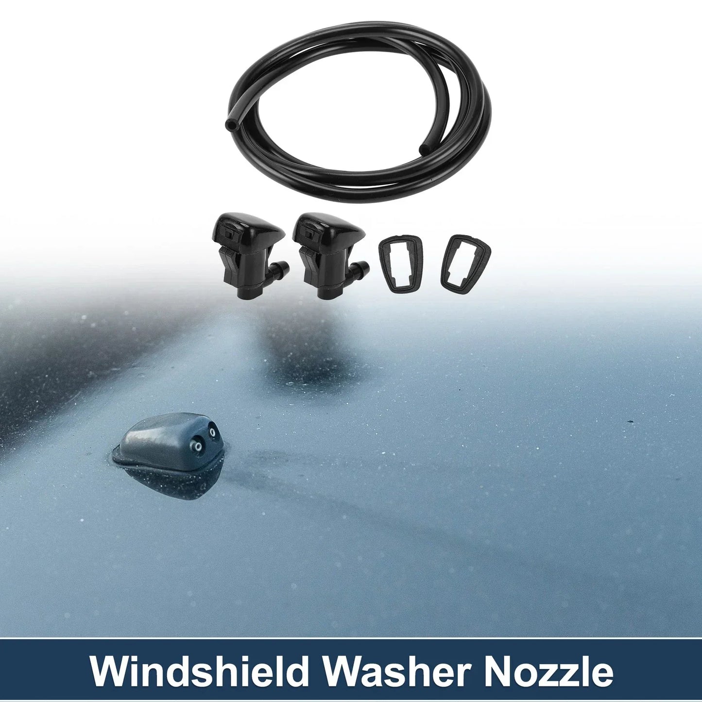 Windshield Washer Nozzle & Gasket for Chevy (2014-2019) - 1 Set