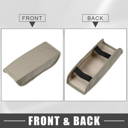 Car Center Console Cover Pad for Hyundai Tucson (2022-2023) Faux Leather Beige