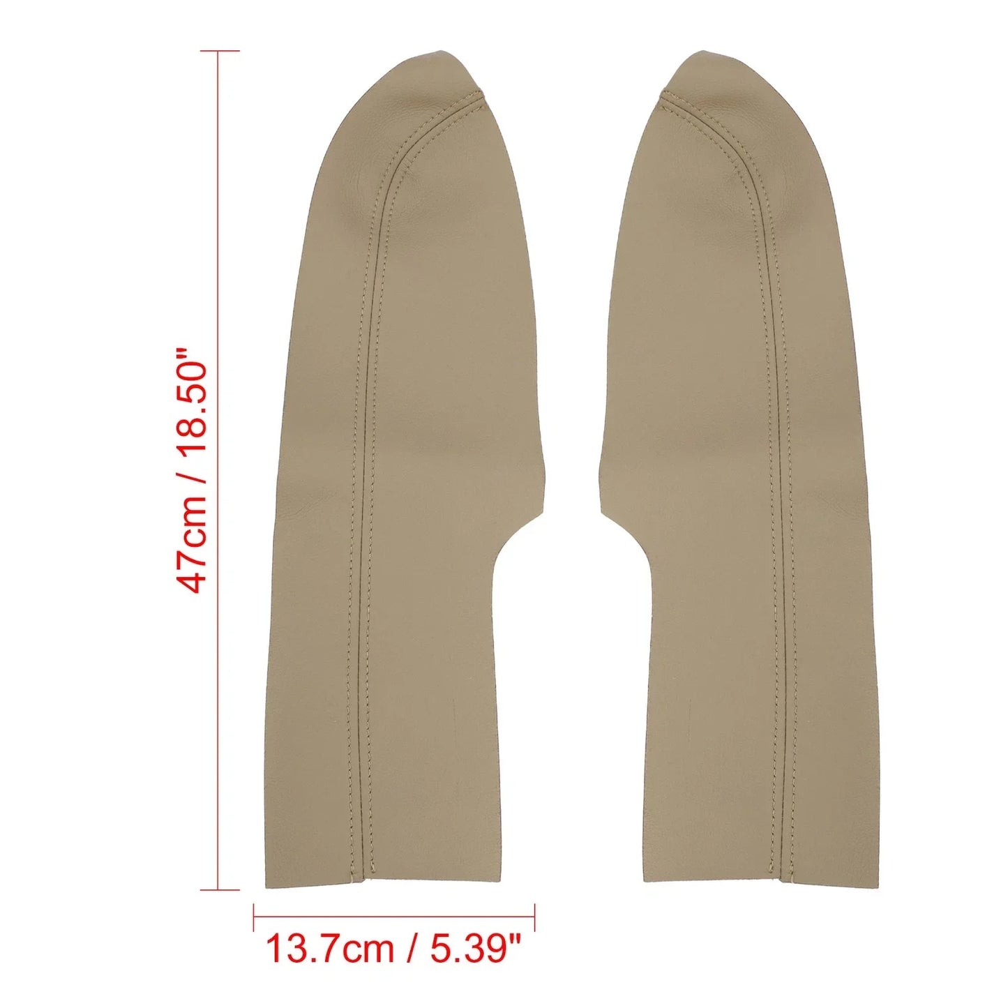 Front Door Panels Armrest Covers 2 x Beige for Honda Civic Sedan (2006-2011)