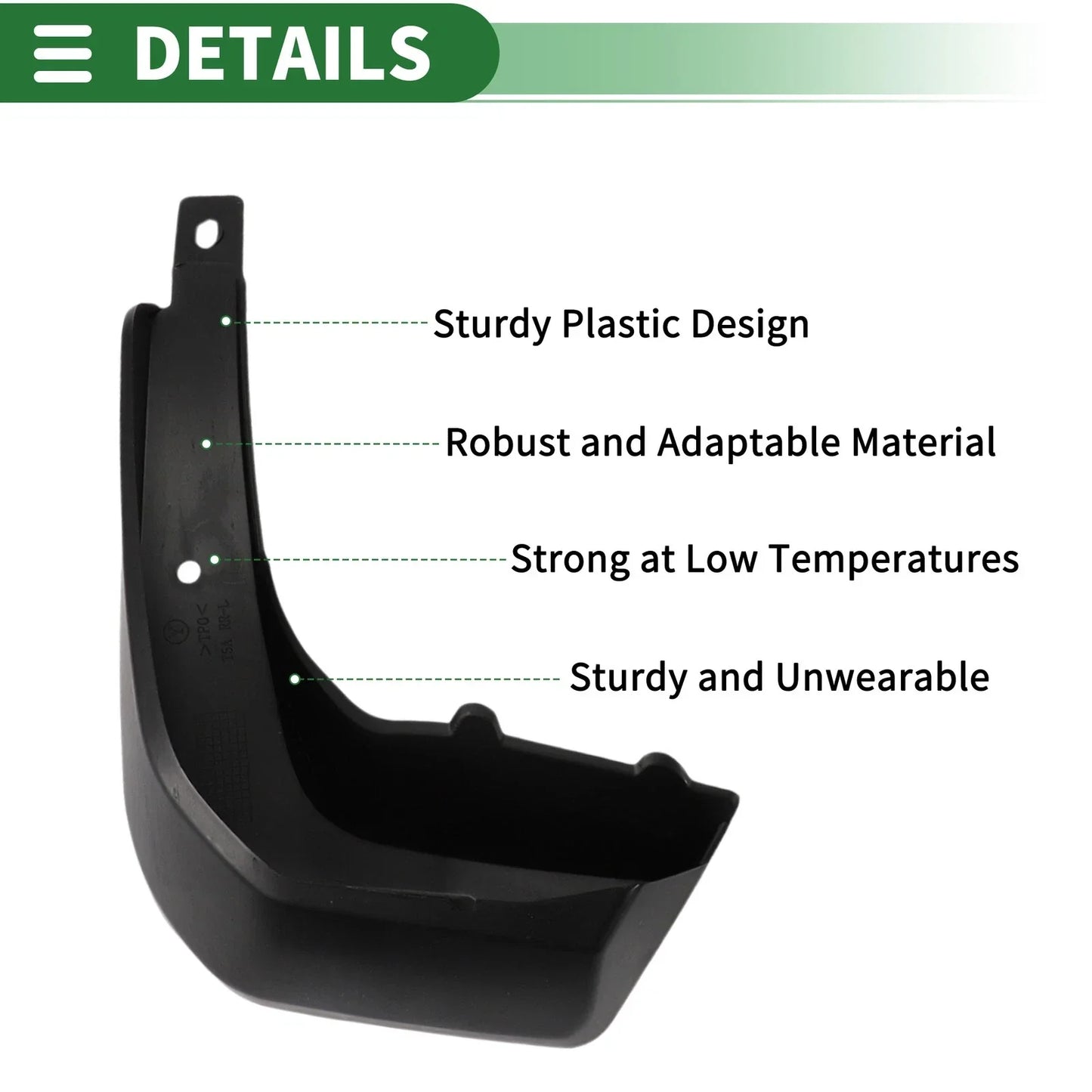 Mud Flaps Splash Guards Front & Rear for Honda Fit Hatchback (2014-2017)
