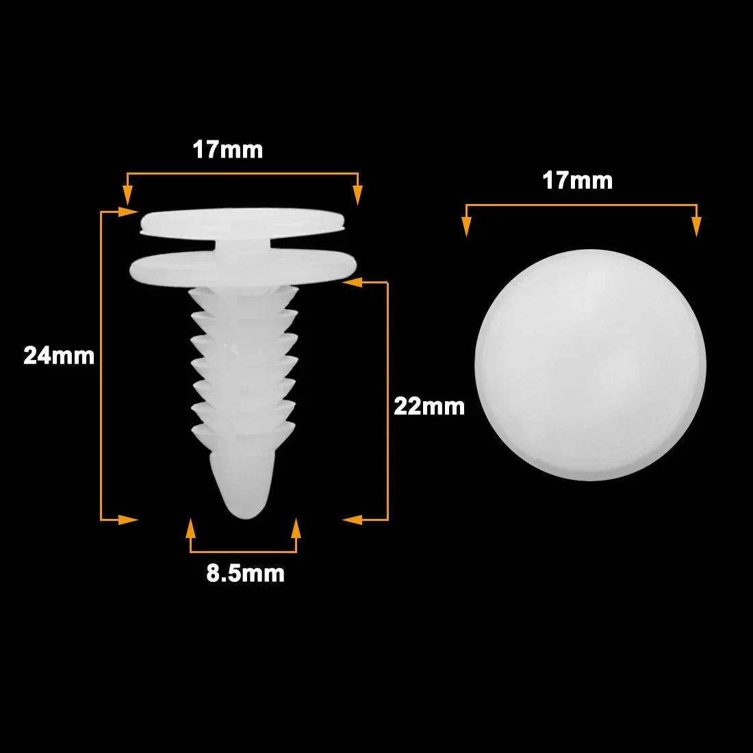 100 Pcs Door Panel Clips Fasteners for Chrysler Dodge Ram