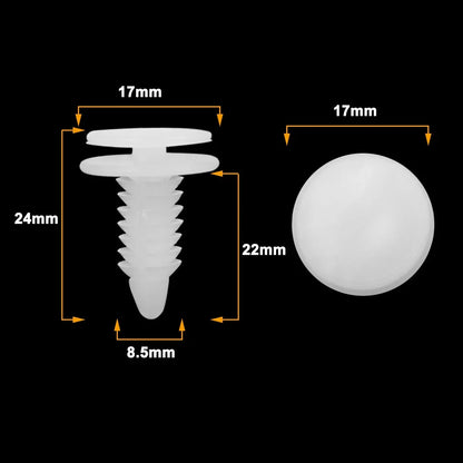 100 Pcs Door Panel Clips Fasteners for Chrysler Dodge Ram