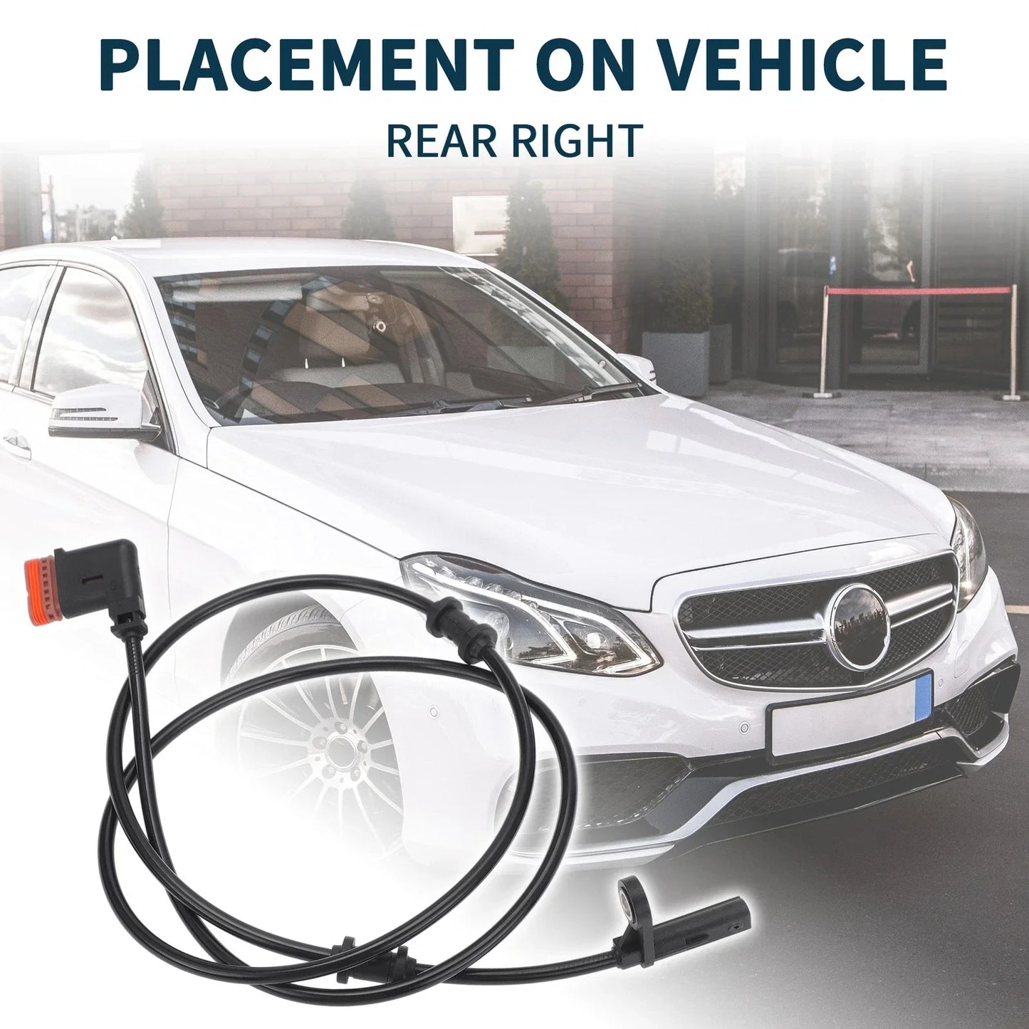 Rear Right ABS Wheel Speed Sensor for Mercedes-Benz SLK280 SLK300 (2005-2011)