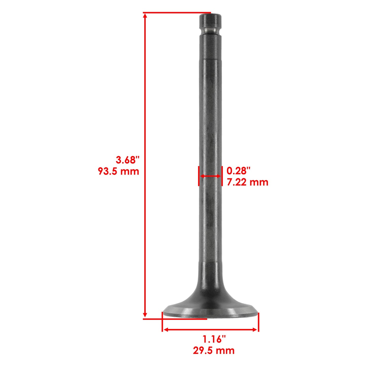 Caltric Exhaust Valve Replacement for Kohler KT600 Series Engines (32-016)