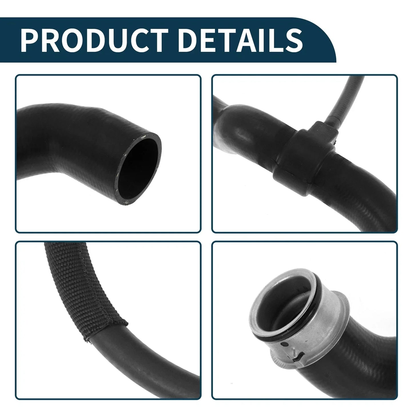 Radiator Hose for Mercedes-Benz CLK320 1998-2005 2 x Rubber