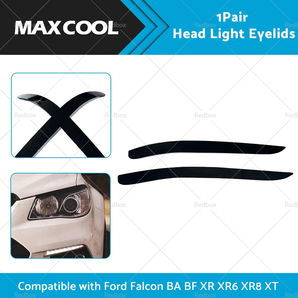 Black Headlight Eyelid for Ford Falcon BA BF XR XR6 XR8 XT (2002-2008)