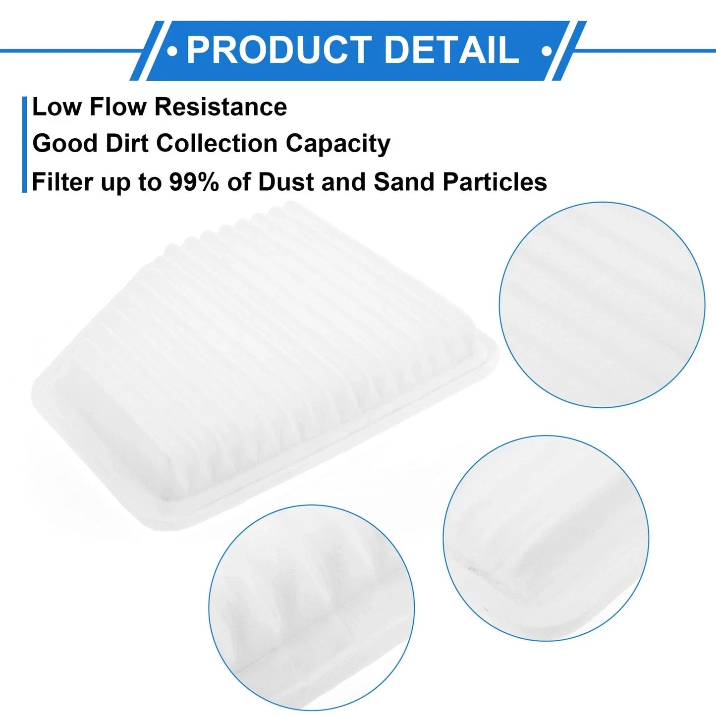 Car Engine Air Filter for Lexus GS430 (2000-2005) - 1 x Long Life Filter