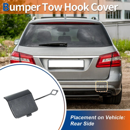 Rear Tow Hook Cover for Mercedes-Benz W212 E200 (2010-2016) Gray