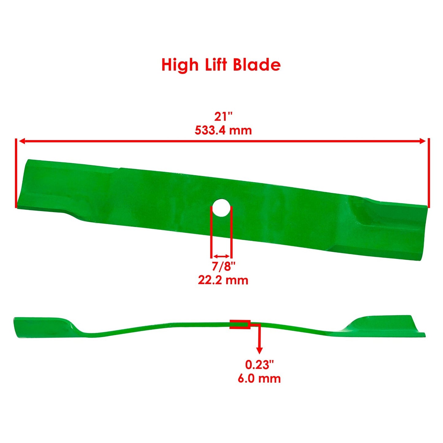 Deck Blade 60 Inch with Bolt Replacement for John Deere X710 X730 X734