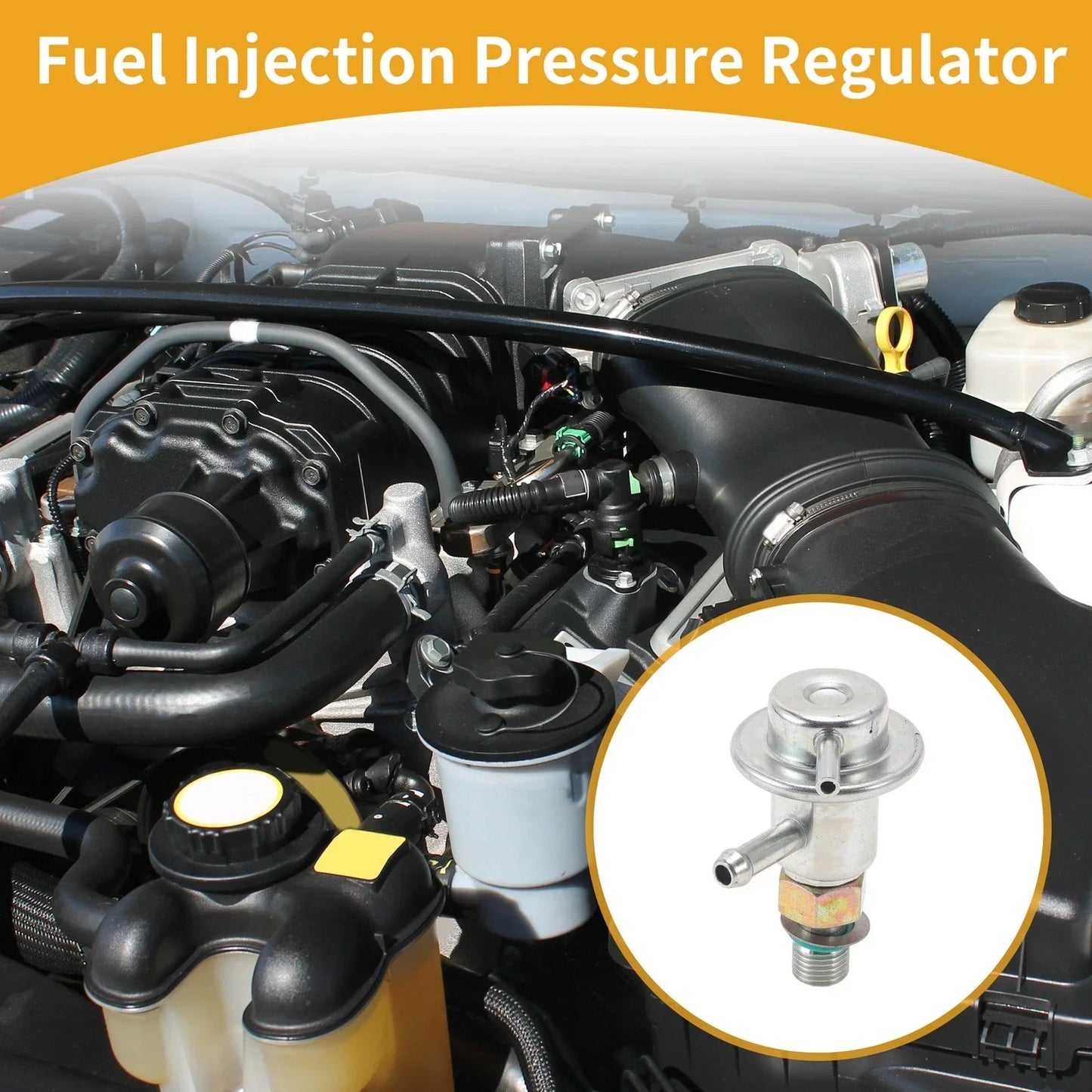 Fuel Pressure Regulator for Honda Accord (2001-2004) Metal 20-70 Psi