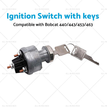 Ignition Switch & Key for Bobcat Loaders 440, 530, 632, 730, 741