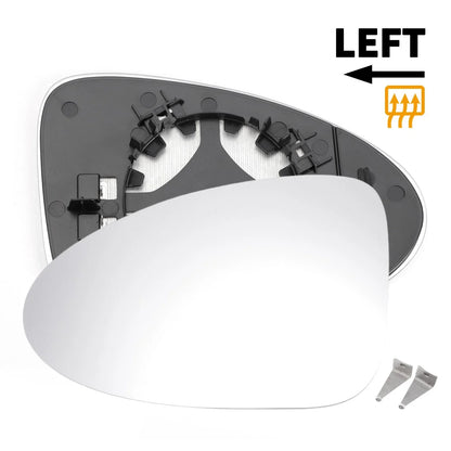 Left Side White Heated Mirror Glass for Porsche Macan (2014-2018)