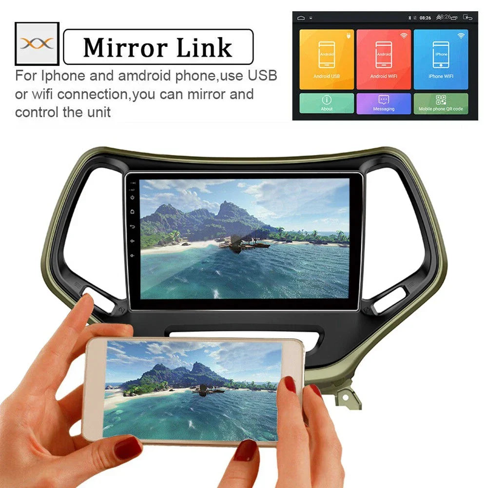 10.1" Android GPS Navi Radio Stereo for Jeep Cherokee (2015-2018)