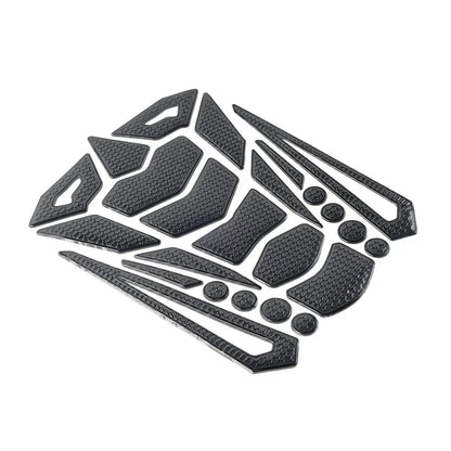 Black Motorcycle Oil Fuel Tank Pad Cover Guard Protector Decal Sticker