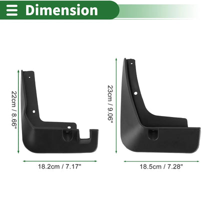 Mud Flaps Splash Guards for Hyundai Verna (2018-2020) with Mount Accessories