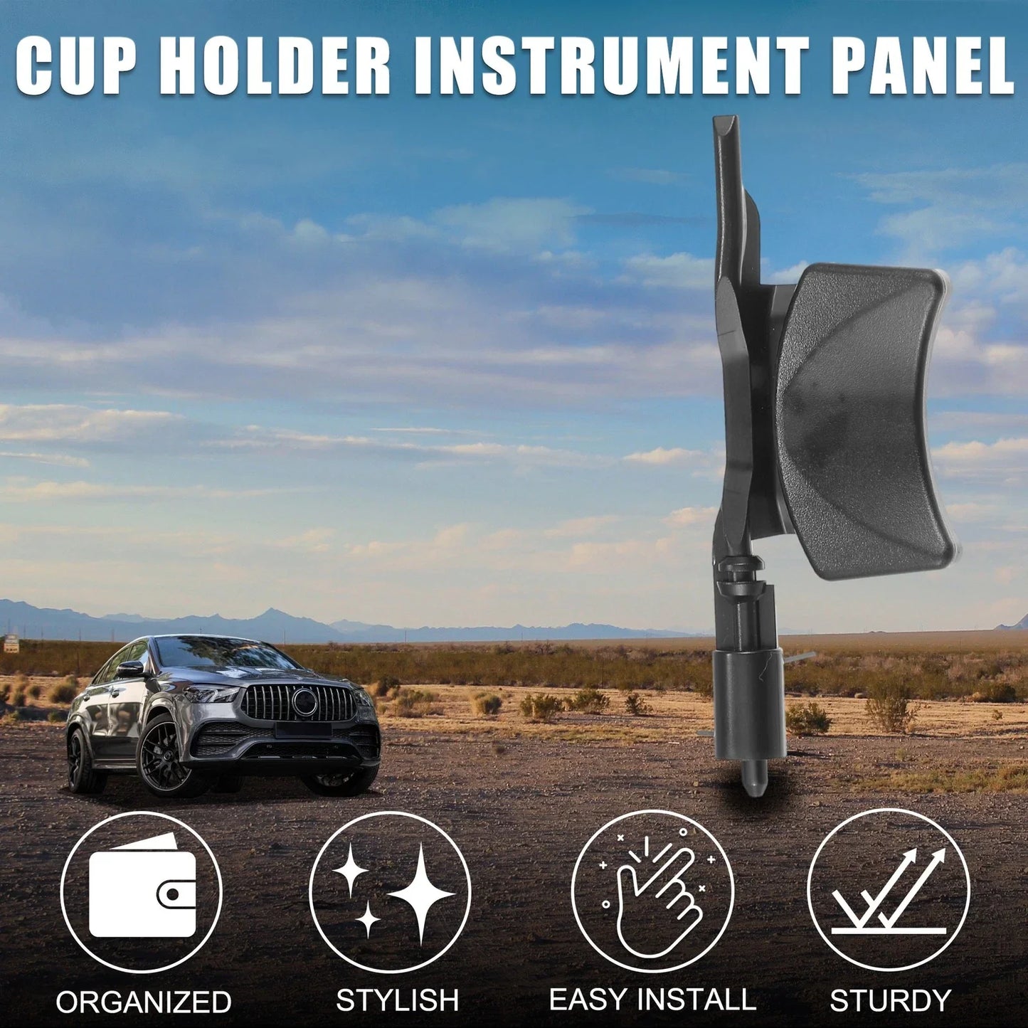 Cup Holder for Mercedes-Benz W166 Left Drink Holder (2012-2015)