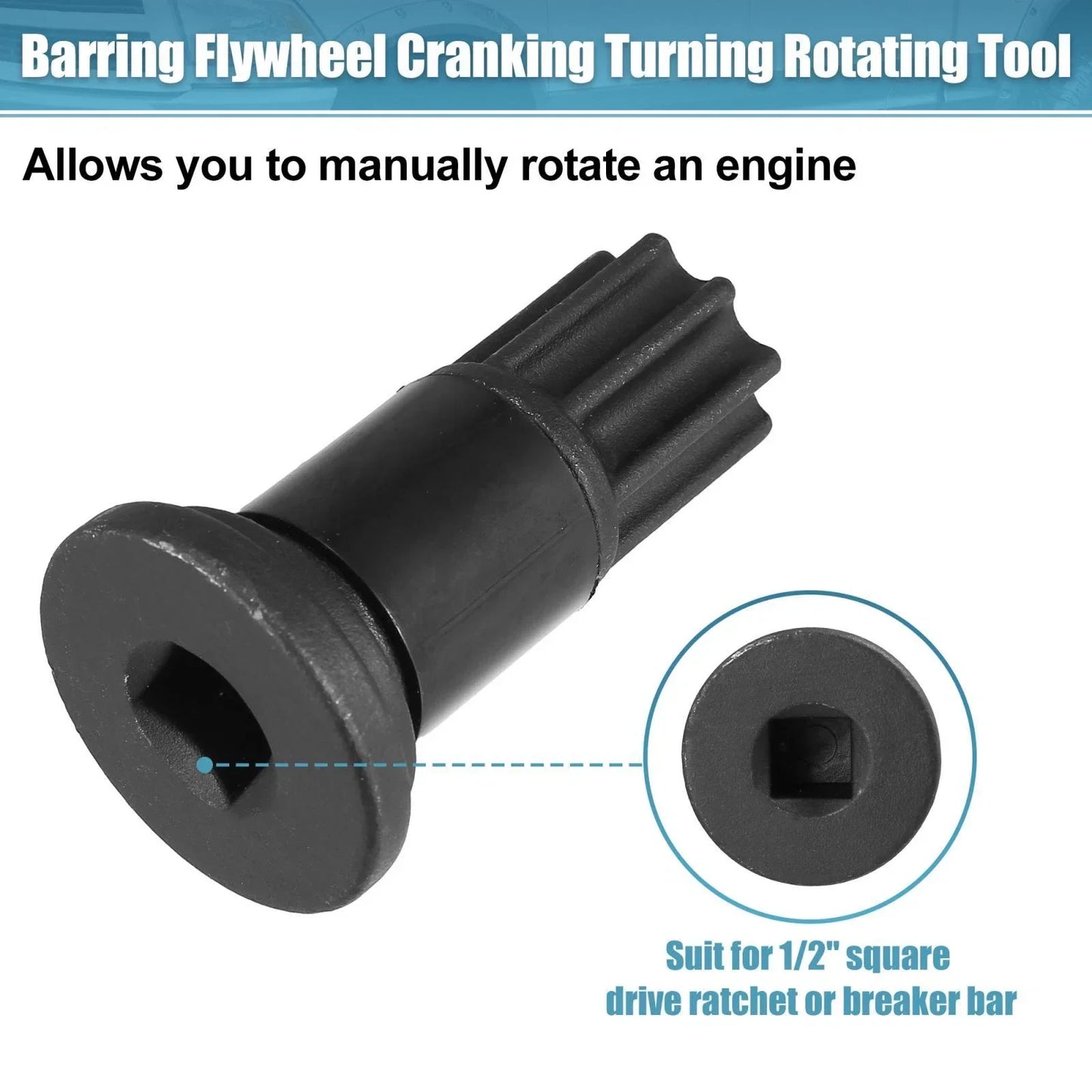 Engine Barring Rotating Tool for Dodge B/C Series Diesel Pickups