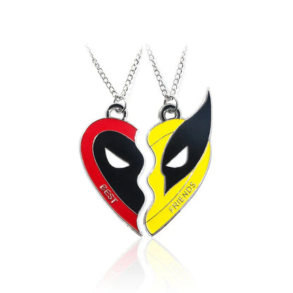 Deadpool Heroes Necklace Best Friend Gifts for Men & Women