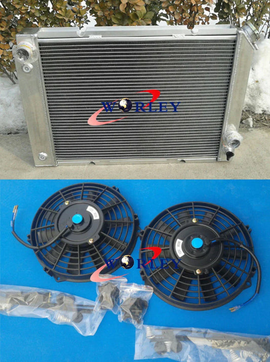 3 Row Aluminum Radiator & Fans for Pontiac Fiero (1984-1988)