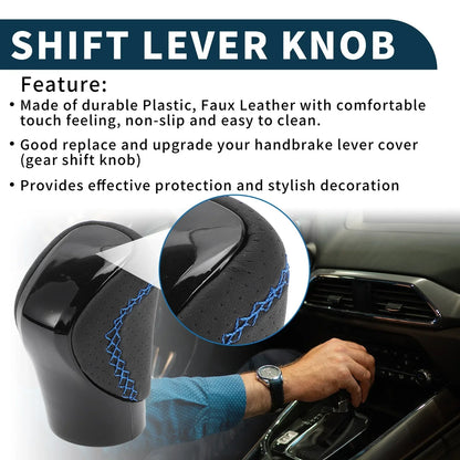 Automatic Gear Shifter Knob for Lexus ES350 2016-2018 - Plastic Faux Leather Black