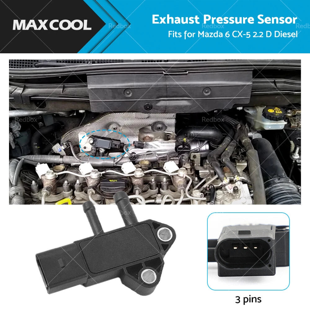 Exhaust Pressure Sensor for Mazda 6, CX-5 2.2L (2012-2018)