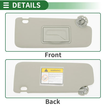 Right Car Sun Visor for Chevrolet Cruze 2011-2016 with Mirror