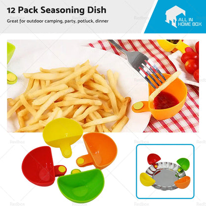 1 Plastic Dip Clip Bowl Plate Holders for Dish & Chip