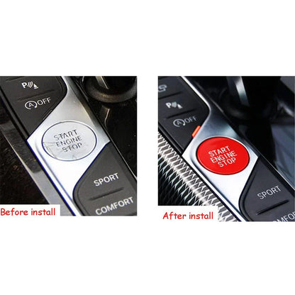 Red Start Stop Engine Button Switch Cover for BMW 3 4 8 Series (2019-2023)