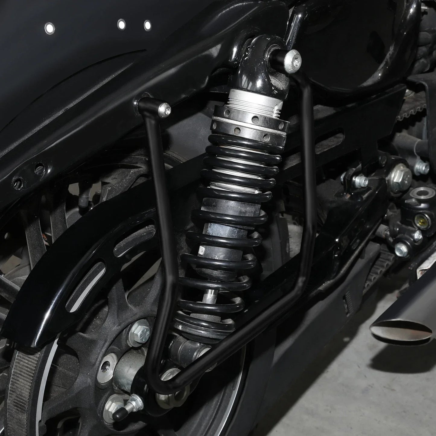 Saddlebag Support Bracket for Harley Sportster XL883 XL1200 (2004-2016) Black