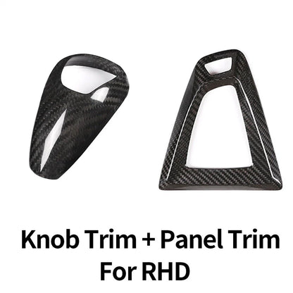 Carbon Fiber Gear Knob Panel Cover for BMW M3 M4 F80 F82 F83 (2014-2018)