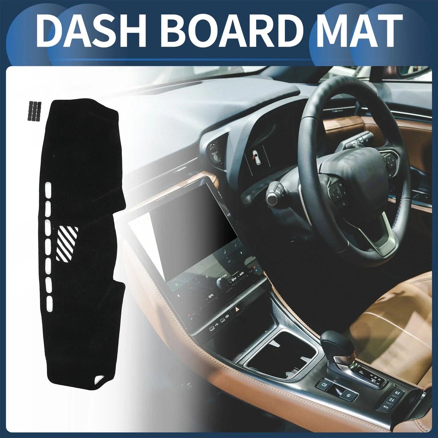 Dashboard Cover Mat for Lexus IS350 2005-2013 Sun Protector Pad Black 1 Set
