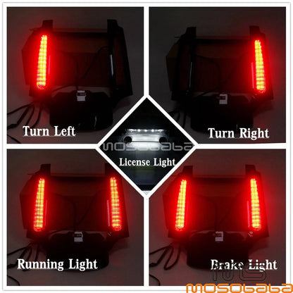 Rear Fender Fascia w/LED Brake Stop Turn Signal Lights for Harley Touring (14-22)